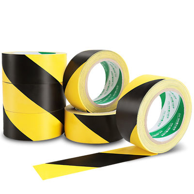 12mm Hazard PVC 컬러 테이프 블랙 앤 젤로 OEM