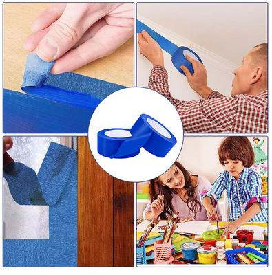 파란색은 페인터 매스킹 테이프로 전문적인 완성도를 쉽게 얻을 수 있습니다.