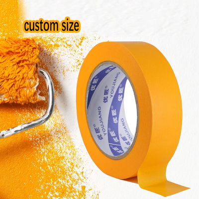 오렌지 마스킹 와시 테이프 금 실내 마스킹 테이프 장식용 페인터 마스킹 테이프 잔재가 없고 찢기 쉽다